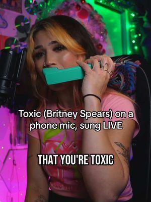 toxic by Britney Spears (on telephone mic?) #fyp #cover #britneyspears #telephonemic #music 