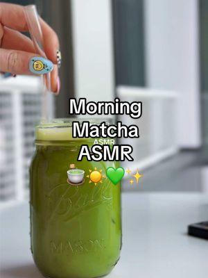 Morning matcha asmr #matcha #matchaasmr #matchalatte #matchatok #matchatea #matchaathome #matcharecipe @MALK Organics @Nespresso @Nespresso USA 