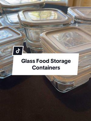 Great for food storage or cooking. #glasscontainers #foodstorage #foodstoragetips #KitchenHacks #organizedhome 