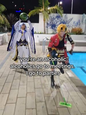 we're gonna be late for the pregame meeting @futaricosplay as Thoma #GenshinImpact #thoma #ayato #genshinimpact33 #genshinimpactmemes 