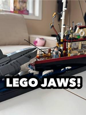 The new Jaws Lego set was a ton of fun to build! The detail on the Orca and all the little parts that came together to make this model were incredible.  If you’re a fan of the movie, this is a must own set! For $150, it’s really well priced. I can’t wait to get it up and displayed in my office.  Thanks @LEGOfor making such an amazing set, and to Jonny Campbell for the original design and submission to the LEGO Ideas site! #lego #jaws #movies #legoideas #legophotography #legofan #legocollection #movietok #filmtok 