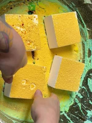 Yellow chalk powder on fresh chalk blocks. Hope you enjoy! #asmr #gymchalkasmr #gymchalkcrush #oddlysatisfying #fypシ #asmrsounds #asmrvideo #asmrtiktoks #crunchyasmr #gymchalkreforms #freshgymchalk #dyedgymchalk #dyedgymchalkasmr #cornstarch #cornstarchasmr #cornstarchsqueaks