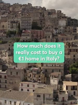 In the late 2010s, towns around #Italy started going viral for selling off crumbling properties for 1 euro, or roughly $1.05. 44-year-old Meredith Tabbone purchased one of those properties — here's how much it really cost her in the end. Tap the #linkinbio to find out how much it really costs to buy a 1-euro home in Italy. #CNBCMakeIt #hometour #realestate #Sicily