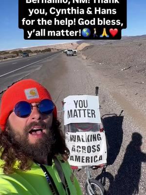 19 miles to walk to Bernalillo, NM! Thank you, Cynthia & Hans for the help! God bless, y’all matter!🌎🚶🙏❤️  God bless you all, and never forget, everybody, that You Matter and We Do Recover!! 🙏❤️ 68 months drug free! 6,730 miles walked! Day 646 Walking Across America (to all of the four different corners) for Mental Health Awareness and Recovery!  Fundraising for the amazing Non Profit Addict II Athlete!! $3,235.84/$50,000 raised so far! https://donorbox.org/a-walking-testimony-fundraiser #AWalkingTestimony #WalkingAcrossAmerica  #WalkingAmerica  #MentalHealthAwareness #Recovery #YouMatter #WeDoRecover #AddictIIAthlete #NewMexico #SandovalCounty #Cuba #Bernalillo  #Albuquerque #Travel #Nature #Exercise #Positive #MentalHealth #ILoveYou  