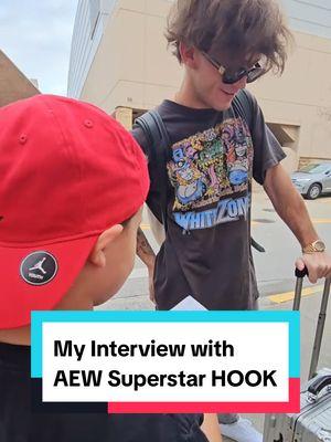 My interview with Hook... #hookaew #aew #aewdynamite #prowrestling #wrestletok #allelitewrestling #worldwrestlingkid #fyp #foryoupage 