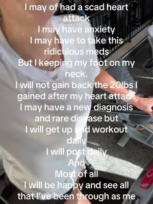 No excuses. I will get up and grind #capricorn #capricorn♑️ #newyearsresolution #workout #dailygrind #fyp #scadheartattacksurvivor #fmd #GymTok 