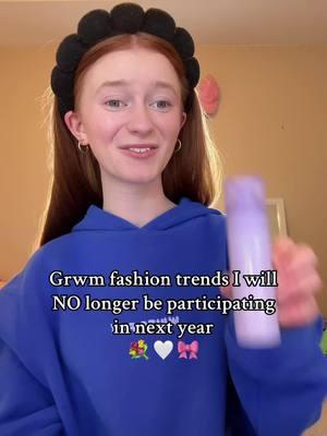 This was filmed in 2024 btw! So it’s technically fashion trends I won’t be participating in this year! #fyp #grwm #grwmroutine #grwmmakeup #fashion #trends #fashiontrends #controversy #controversial