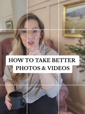 BONUS Tips Here 👇 1. If your phone has it, try using portrait mode! It blurs the background and adds a ton of depth and interest, and makes sure the focus is on your subject. This is great for staging photos! It looks very artistic and professional.  2. Always always ALWAYS clean your lenses before shooting!!!! Like...ALWAYS. You will get MUCH less muddy shots.  3. If you're filming a person, more often than not a top down view is better than bottom up, so don't hold the phone down below your face for a selfie, it will give you many double chins and make your face seem huge. 😆 4. Try standing just behind the branch of a tree or plant (real or fake) and getting a little of it in your shot. It's called framing the shot, and it works great when shooting stagings! 👍 Happy Filming! 😍 #stagerlife #homestagerlife #stagerthings #photographytips #takebetterphotos 
