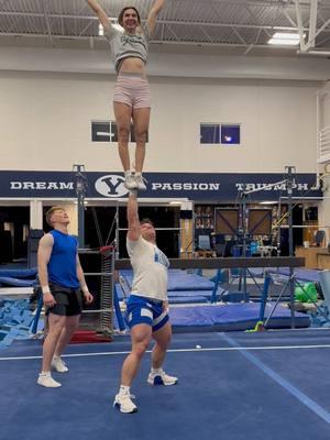 Hit it  #cheer #cheerleader #stunting #byu #nca #varsity #collegecheer #cheerleading #coed #coedstunting #ncastunting #cheersquad #cheerteam #partnerstunt #acrobatics #acro 