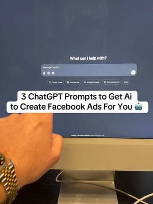 3 ChatGpt Prompts to get Ai to create Facebook Ads For You 🤯 #ai #chatgpt #artificialintelligence #marketing #digitalmarketing #ecom #ecommerce #websitetools #toolsyouneed 