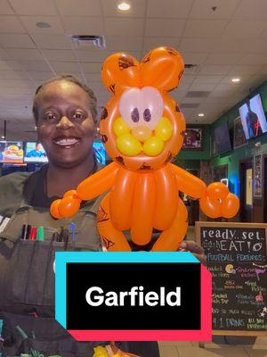 Replying to @cantthinkofone89 #LiveOutlandish Here’s Garfield! I hope your son loves it 🤗  #MikaTheGifted #BalloonLady #Balloon #Balloons #Garfield #GargfieldBalloon #BalloonAnimal #BalloonAnimals #BalloonCharacter #BalloonCharacters #BalloonTwist #BalloonTwisting #BalloonTwister #BalloonArt #BalloonArtist #BookNow 