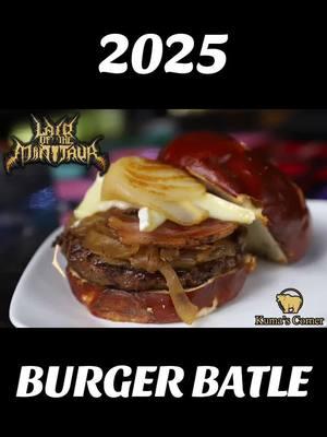 2025! Our 20th year of service!  This year we wanted to do something fun. We always hear people talk about how we should bring back their favorite burger, or put it on the menu permanently. Well, over the summer we took a poll of what burgers to bring back. We took the top names and put them in a 2025 quarterly burger battle. Every time you order a battle burger, that will be a vote for that respective burger. We’ll tally up the votes at the end of the quarter, and the winner will move on to face the next challenger. By the end of 2025 we will have had 5 classic throwbacks (along with some other fun ones not in the battle) on our menu, and one Burger to rule them all! Up first, for the Q1 Burger Battle, we have two Burgers that pay homage to some hometown heroes! 2 bands we hold in very high regard. 2 bands who are no strangers to Kuma’s.  MORGUE & LAIR OF THE MINOTAUR MORGUE Kuma’s Angus Beef Patty (or choice of protein), Honey Mustard Aioli, Arugula, Applewood Smoked Bacon, Pepperjack Cheese, Deep Fried Skirt Steak LAIR OF THE MINOTAUR Kuma’s Angus Beef Patty (or choice of protein), Bourbon Poached Pear, Pancetta, Brie, Caramelized Onions LET YOUR HUNGER DECIDE! The nonprofit that we will support this quarter will be Wish Upon a Star, Illinois! Wish Upon A Star Is a Non-Profit 501 (c)3 Charity located in Joliet Illinois. Since 1978 Wish Upon A Star has been granting wishes of local Illinois children with life threatening Illnesses. $1 from every battle burger sold in Q1 will go to Wish Upon a Star, Illinois. We support this nonprofit in honor of Ted VanTilburg, the late drummer of Morgue. We can’t thank his wife Wendy and his band members enough for helping us with this project. They sent us a bunch of cool photos/ logos/ flyers that we will post throughout the quarter. Ted’s wife Wendy suggested that we support Wish Upon a Star, Illinois as Ted would want something that would help children. #kumascorner #morgue #lairoftheminotaur #2025 #burger #burgers #chicagoburger #chicagoburgers #chicagofood #chicagorestaurants #chicagobars #happynewyear 