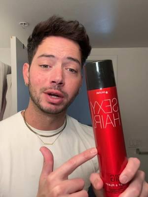 Save your hairstyle all day long!  @SexyHair Big Spray and Play is my got to secret weapon for long lasting style! #hairtok #hairstyle #menshair #womenshair #sexyhair 