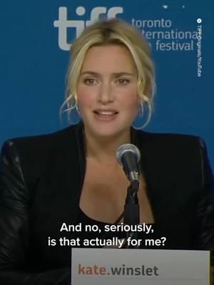 Women are often asked uncomfortable or ridiculous questions that their male colleagues never have to answer. #KateWinslet claps back 👏