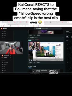 Kai Cenat REACTS to Pokimane saying that the "IshowSpeed wrong emote" clip is the best clip ever 😭 #kai #kaicenat #kaicenatclips #kaicenattv #kaicenatfunnymoments #kaimafia #pokimane #pokimaneclips 