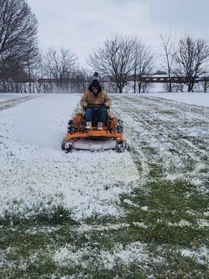 I just had to get the 2025 mowing season started! #mowing #lawncare #stripelife #lawn #grass #snow #snowremoval