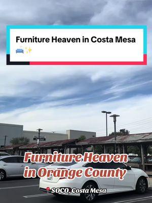 Looking for furniture? Look no further than SOCO in Costa Mesa, basically furniture and lighting heaven 🛋️✨ #costamesa #soco #furniture #newhomeowners #orangecounty 