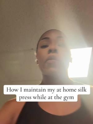 Can’t sweat out my edges #creatorsearchinsights #silkpress#silkpressathome#straighthairnatural#natural #gym