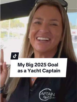 What’s your big goal for 2025? Yep, I rolled mine over from 2024 and you know what, no shame in that! Trust the timing and know that you WILL achieve your goals. I know I will!  #Goals #2025 #NewYear #CaptainKelly #LetsGo #Master3000GT #YachtCaptain #YachtLife #GoalDigger 