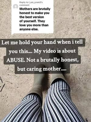 Replying to @i_am_yram3 Let me hold your hand when I tell you this ...  #abusiveparent #abusiverelationshipawareness  #toxicmother #healingoutloud 