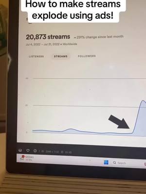 How to use ads to grow streams! If you want in rates start at $400 on labor for a month and $10/day on ads. Dm or email matt@dropoutmedia.net #baconsbits #musicmarketing #musicpromo #musicbusiness #musicbiz #diymusic #streams #spotify #musicstreaming #hustle #musicbiz #musicindustry #spotifystreams #playlisting #musicmarketing #advertising #indiemusic #indieband #independentmusic #independentband #musicianlife #musician #musicpromotion 