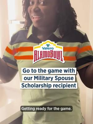 This is Lois' moment, and we're here for it. 🌟 The @Valero Alamo Bowl scholarship recipient is a #MilSpouse, a superhero mom and is about to crush her next chapter at nursing school. 🎓🩺