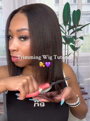 Changing it up for the new year 💇‍♀️💜 #unicehairofficial #bestaffordablewigs #unicehair #humanhairwigs #wiginfluencer #unice #gluelesswig #wiginstall #hairstyle #hairstyleideas #newyearnewme #wiginstalltutorial #yakiwig #yaki 