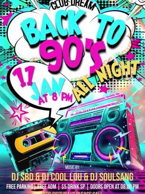 Back To 90s Party  #90's #jeresy #hiphop90s #fypツ #foryoupageofficiall #foryoupagе #trending #dreamlounge #djsoftiktok #newark #HouseMusic #party #lindennj