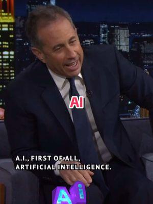 Jerry Seinfeld breaks down AI  on The Tonight show #jerryseinfeld #jimmyfallon #thetonightshowstarringjimmyfallon #thetonightshow #ai #artificialintelligence #peoplearedumb 