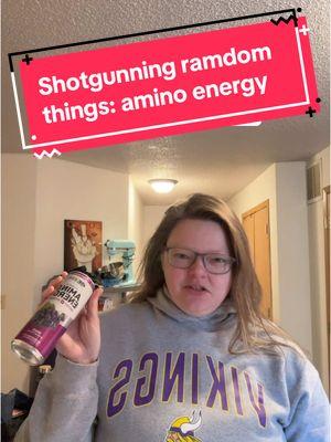 Grape flavor two days in a row, unlucky me! #aminoenergy #shotgunning #cc 