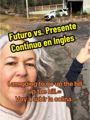 Futuro (I am going to take a walk.) vs. Presente Continuo (I am taking a walk.) en inglés.  #ingles #aprendeingles #AprendeEnTikTok #aprendeinglesrapido #aprendeentiktokparati 