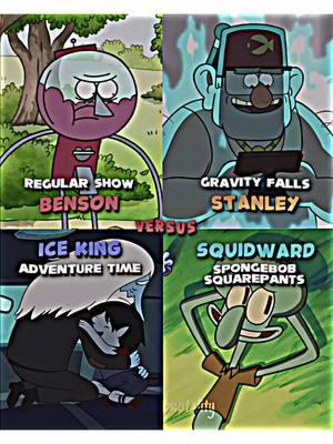 Comparing Benson vs Stanley vs Ice King vs Squidward #benson #vs #stanley #iceking #squidward #regularshow #gravityfalls #adventuretime #spongebobsquarepants #viral #fypシ゚viral 