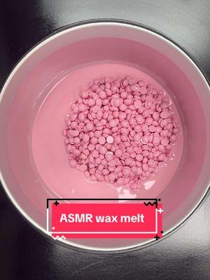 Satisfying and relaxing wax melt using pink hard wax 💗🌸 what color should I melt next? 🤭 #esthetician #waxingvideos #wax #waxing #asmr #satisfying #oddlysatisfying 