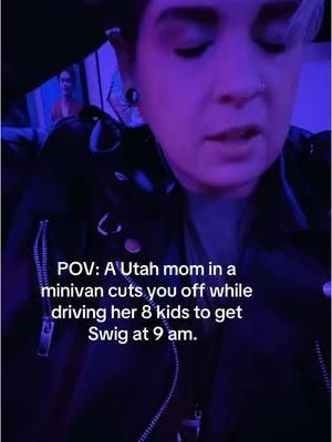 Utah drivers are just the best 🙃 #pov #utahdrivers #utahdriverssuck #mormonmom #swig #swigdrinks #baddriver #ineedtocalmdown #imanadult #foryou #fyp #utah #utahcounty #somanykids #minivan #whytho #iykyk #mormons #exmo #happyvalley #amiwrongtho #goodluckeveryone 