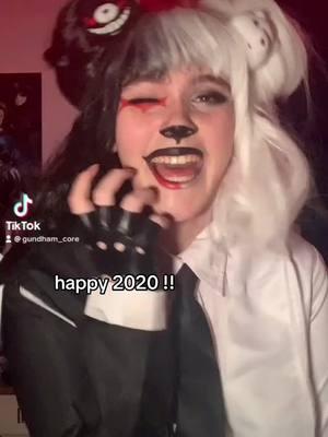 i have no videos from 2020 so take one from 2021 🤍🖤 #2020#cosplay#monokuma#danaganronpa#anitok 