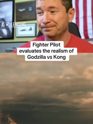 Pretty realistic  #godzillavskong #godzilla #kingkong #fighterpilot #react 