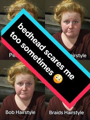 don't mind the bedhead I have to test my new unbrush somehow 🤣🤣 #fourhairstylechallenge #capcutfilter #aifilter #4hairstyles #newtrend #603countrygirl 