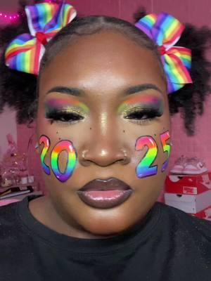 i cant lieeeeee, transition eatsssss , but let's go up 2025 😎😍! #life_witheb #2025makeup #newyearmakeup #neonmakeup #neonpigment #rainbowmakeup #creativemakeup 