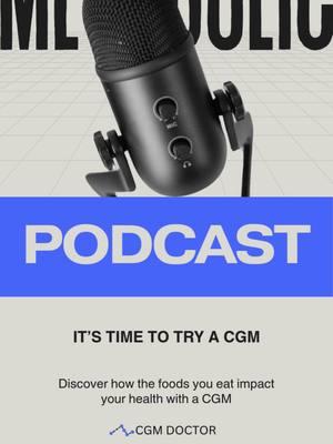 Diabetic or not diabetic...It's time to try a CGM. Learn why on our newest podcast episode at https://open.spotify.com/episode/07jZGWYi0gYqck8P9mcMdV?si=76bad58407324fe6 or anywhere you get your podcasts.  #newpodcastepisode #podcastguest #metabolichealthdoctor #bloodglucose #weightlossjourneys #cgm