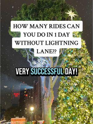 How many rides can you do in 1 day during the busiest time of the year?? Without lightning lane! We tested it! ✨ #fyp #disney #disneyland #disneyparks #disneylandresort #disneylandchristmas #disneylandcalifornia #disneylandrides #disneylandwaittimes 