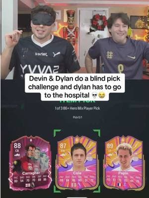 Missed the helmet🤣 #devincaherly #devinanddylan #fifa #fc25 #gaming #funny #packopening  