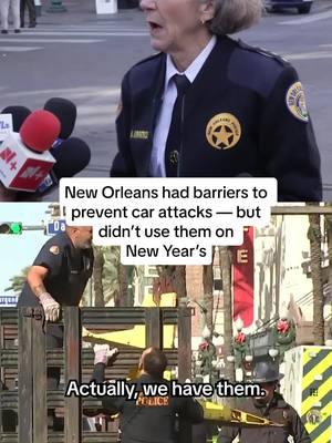 #NewOrleans had access to effective anti-vehicle barriers ahead of the #BourbonStreet attack on New Year’s Eve revelers that killed at least 14 people and wounded dozens more, but the city did not deploy those barriers until a day after the carnage unfolded. The head of the local police department said she had been unaware of them.