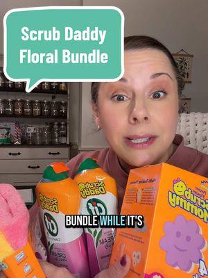 Scrub daddy floral bundle @Sud Scrub® #scrubdaddy #CleanTok #cleaning #clean #scrubmommy #microfiber 