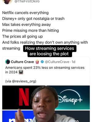 What are y'all thoughts on this whole discussion #streaming #streamingservices #streamingwars #netflix #disneyplus #max #hbomax #primevideo 