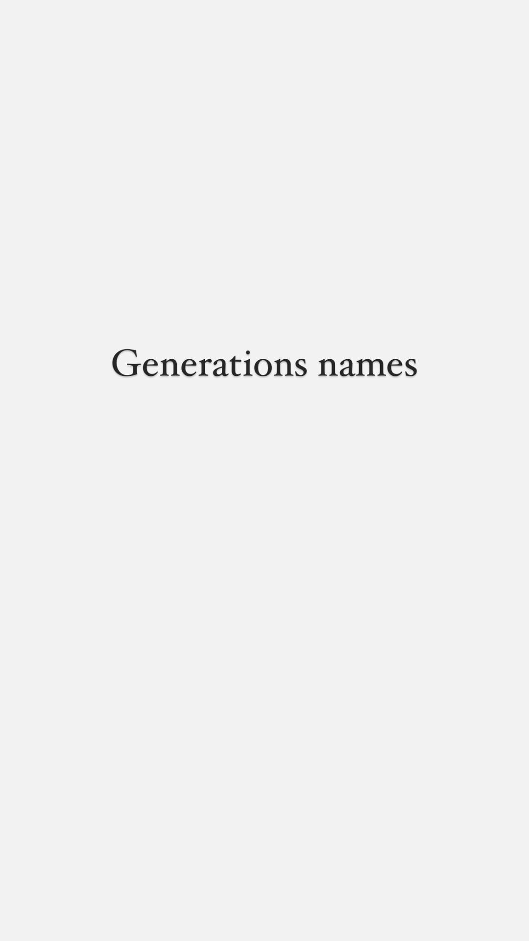 What generation are you? I’ll go 1st. Millennial born in 1989. #generations #millenial #genz #boomers #genx #silentgeneration #greatgeneration 