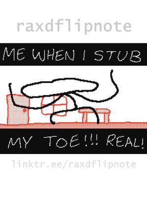 me when I stub my toe #animation #flipnote #3ds 