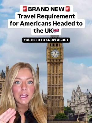 Americans- listen UP‼️You NEED to know about this new travel requirement if you are headed to the UK! #uketa #uktravelrequirements 