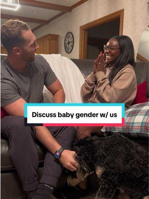 The conversation before we found out if our baby was a boy or a girl 🥹🫶🏾, love these moments! #babygender #momtobe #dadtobe #parentstobe #pregnant #boyorgirl💙💗 