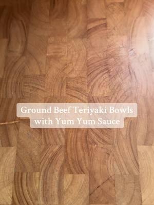 Teriyaki Bowls with Yum Yum Sauce Yum Yum Sauce: 3/4 cup mayo 1 tbsp ketchup 1 tbsp white sugar 2 tsps rice vinegar 1/2 tsp garlic powder 1/2 tsp onion powder 1/2 tsp paprika s&p to taste  Teriyaki Sauce: ½ cup low-sodium soy sauce 2 Tablespoons rice vinegar 1 Tablespoon sesame oil 1/4 cup + 1 Tablespoon light brown sugar 1 Tablespoon honey ¾ teaspoon ground ginger 2 cloves garlic ,minced 2 taps cornstarch+ 2 tsp water , mixed together to make a cornstarch slurry. 2 Tablespoons Olive Oil 12 oz Broccoli Florets 1 pound Ground Beef 1 cup Teriyaki Sauce(homemade or storebought) Jasmine rice, cooked, for serving garlic powder, s&p to taste Mix the sauce ingredients together and set aside. Make the teriyaki sauce. Combine all ingredients together in skillet and bring to a boil for 2 minutes. Pour into a bowl. Rinse the pan and return to heat. Heat the skillet over medium-high heat and add olive oil. Add the broccoli and leave untouched for 2-3 minutes until slightly charred on one side. Flip the broccoli add a few tbsp of water, cover and steam for a few more minutes. Season with s&p to taste. Transfer to a bowl and set aside. In the same skillet, brown the beef, and season with garlic powder, s&p.. Once the beef is fully cooked add the teriyaki sauce and stir everything together. Cook for 1-2 minutes until the sauce thickens and begins to stick to the beef. Add the broccoli back to the skillet. Turn off the heat and stir everything together. Serve over rice with the sauce and garnish with sesame seeds and scallions, if desired. #bowlrecipe #teriyaki #beefteriyaki #ricebowl #cookdinnerwithme 