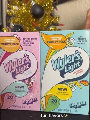 Check out these awesome flavors! ✨ #wylerslight #wylerslighttiktokwater #wylers #drinkmix #drinkmixes 